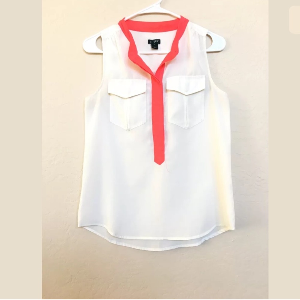 J. Crew white blouse size 0